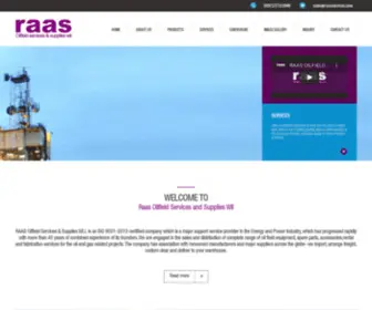 Raasservices.com(Raas Oilfield Services and Supplies Wll) Screenshot