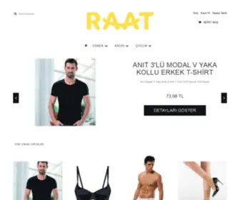 Raat.com.tr(Rahat giyimin adresi. İç giyim ve ev giyime dair en rahat ürünleri bulabileceğiniz e) Screenshot