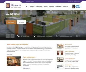 Raavelainteriors.com(Best Furniture And Kitchen Design in Hyderabad) Screenshot