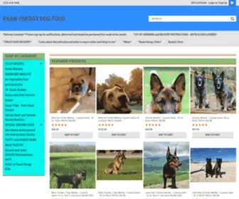 Raawenergy.com(Raw Dog Food) Screenshot