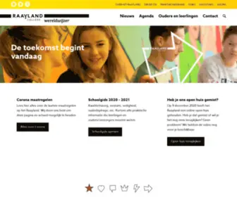 Raayland.nl(Raayland College) Screenshot