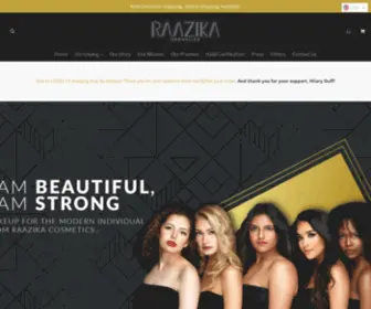 Raazikacosmetics.com(RaazikaCosmetics) Screenshot