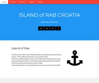 Rab-Croatia.com(Island of Rab Croatia) Screenshot