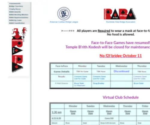 Rababridge.org(RABA Index Page) Screenshot