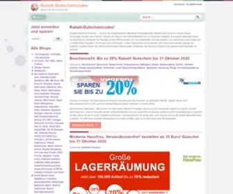 Rabatt-Gutscheincodes.de(Rabatt Gutscheincodes) Screenshot
