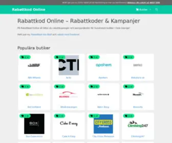 Rabattkod.online(Rabattkoder) Screenshot