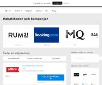 Rabattkodsidor.se(Rabattkoder) Screenshot