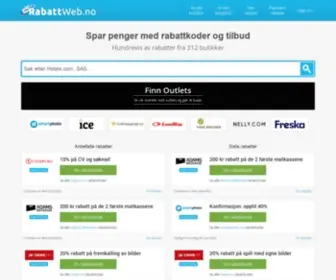 Rabattweb.no(Rabatter og tilbud) Screenshot