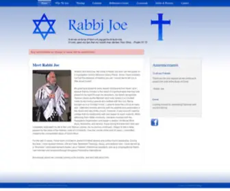 Rabbijoe.com(Shalom and welcome. My name) Screenshot