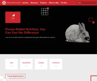 Rabbitchow.com(Rabbit Food Products l Purina) Screenshot