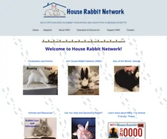 Rabbitnetwork.org(House Rabbit Network) Screenshot