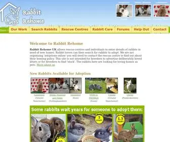 Rabbitrehome.org.uk(Rabbit Rehome) Screenshot