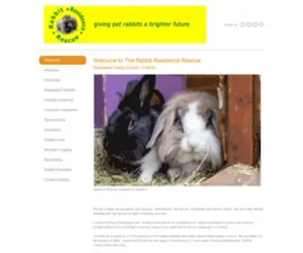 Rabbitresidence.org.uk(THE RABBIT RESIDENCE RESCUE) Screenshot