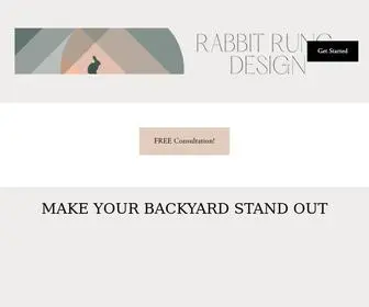 Rabbitrungdesign.com(Creates and Designs customized children's playscapes complete with swing) Screenshot