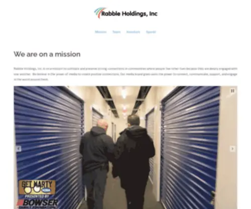 Rabbleholdings.com(Inspiring change and working to make a difference) Screenshot