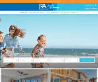 Rabeachgetaways.com(Panama City Beach Vacation Rentals) Screenshot