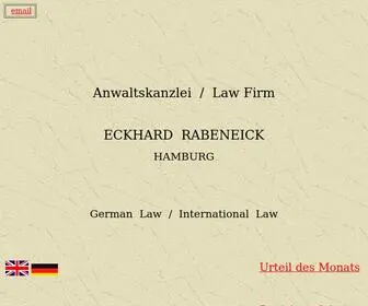 Rabeneick.com(Rechtsanwalt) Screenshot
