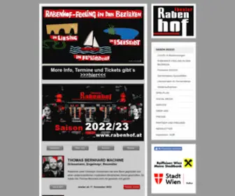 Rabenhoftheater.com(Rabenhof Theater) Screenshot