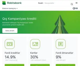 Rabitabank.com(Rabitəbank) Screenshot