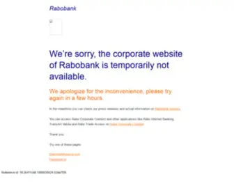 Rabobank.us(Home Rabobank Group) Screenshot