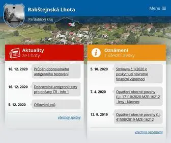 RabstejNskalhota.cz(Rabštejnská Lhota) Screenshot