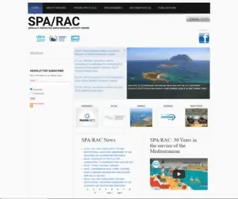 Rac-Spa.org(Regional Activity Centre for Specially Protected Areas) Screenshot