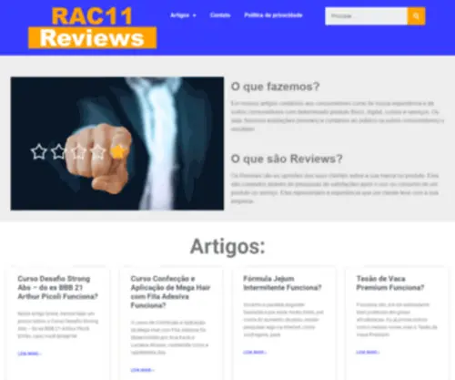 Rac11.com(Aqui você encontrará muitas avaliações (reviews)) Screenshot