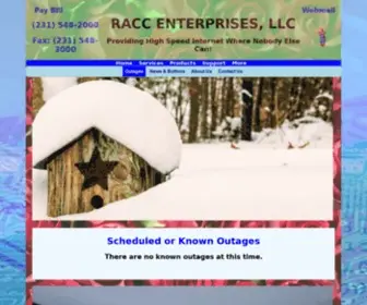 Racc2000.com(Products and Servies from RACC Enterprises) Screenshot