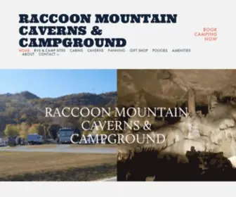 Raccoonmountain.com(Raccoon Mountain Caverns & Campground) Screenshot