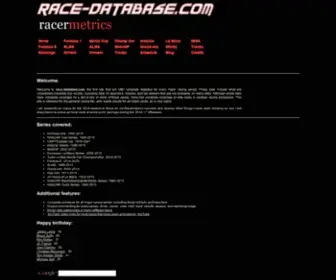 Race-Database.com(Racing statistics for F1) Screenshot