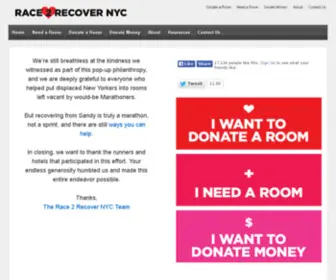 Race2Recover.com(Race 2 Recover) Screenshot