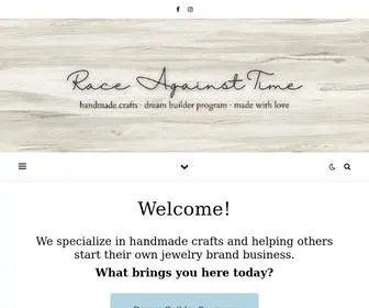 Raceagainsttime.co(Handmade Crafts & Give Back Program) Screenshot