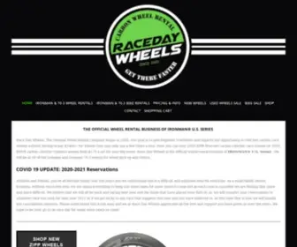 Racedaywheels.com(ZIPP carbon wheel rentals for triathlon) Screenshot