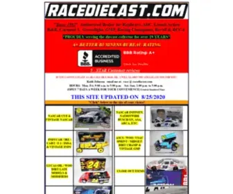 Racediecast.com(DIE CAST RACING COLLECTABLES) Screenshot