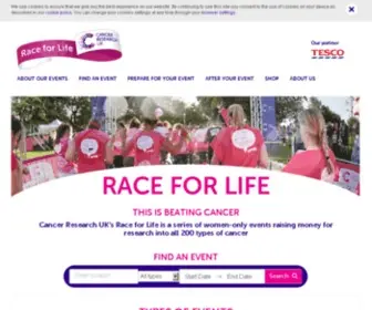 Raceforlife.org(Race for Life) Screenshot