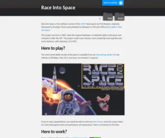 Raceintospace.org(Games Development) Screenshot