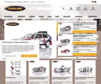 Raceland.de(Raceland Modellautos Shop) Screenshot