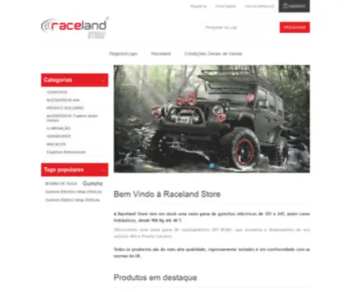 Racelandstore.com(Raceland Store) Screenshot