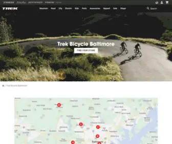 Racepacebicycles.com(Trek Bicycle Baltimore) Screenshot
