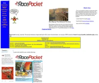Racepacket.com(racePacket) Screenshot
