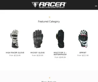 Racerglovesusa.com(The Best Fitting Motorcycle Gloves You Can Buy) Screenshot