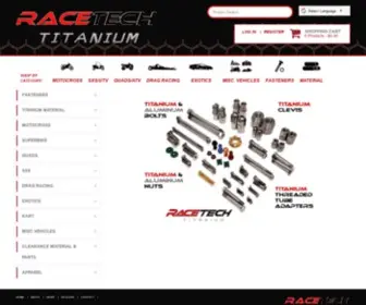 Racetechtitanium.com(RaceTech Titanium) Screenshot