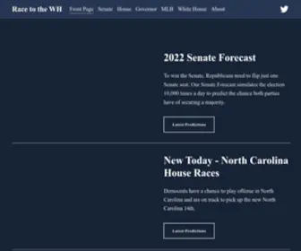 Racetothewh.com(Predicting the 2024 Elections) Screenshot