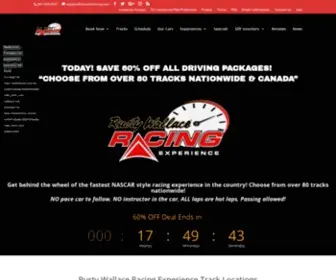 Racewithrusty.com(Drive a NASCAR style Race car at over 80 Tracks Nationwide & Canada) Screenshot