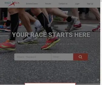 Racexasia.com(Home) Screenshot