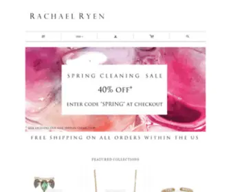 Rachaelryen.com(Designer jewelry for women) Screenshot