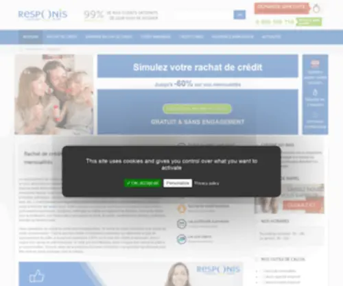 Rachat-Credits-Responis.com(Responis : Solutions de regroupement et rachat de crédits) Screenshot