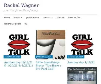 Rachel-Wagner.com(A writer from New Jersey) Screenshot