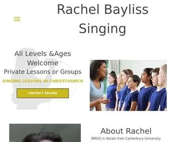 Rachelbaylisssinging.nz(Rachel Bayliss Singing) Screenshot