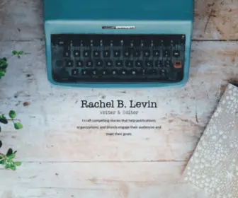 Rachelbethlevin.com(Rachel B) Screenshot